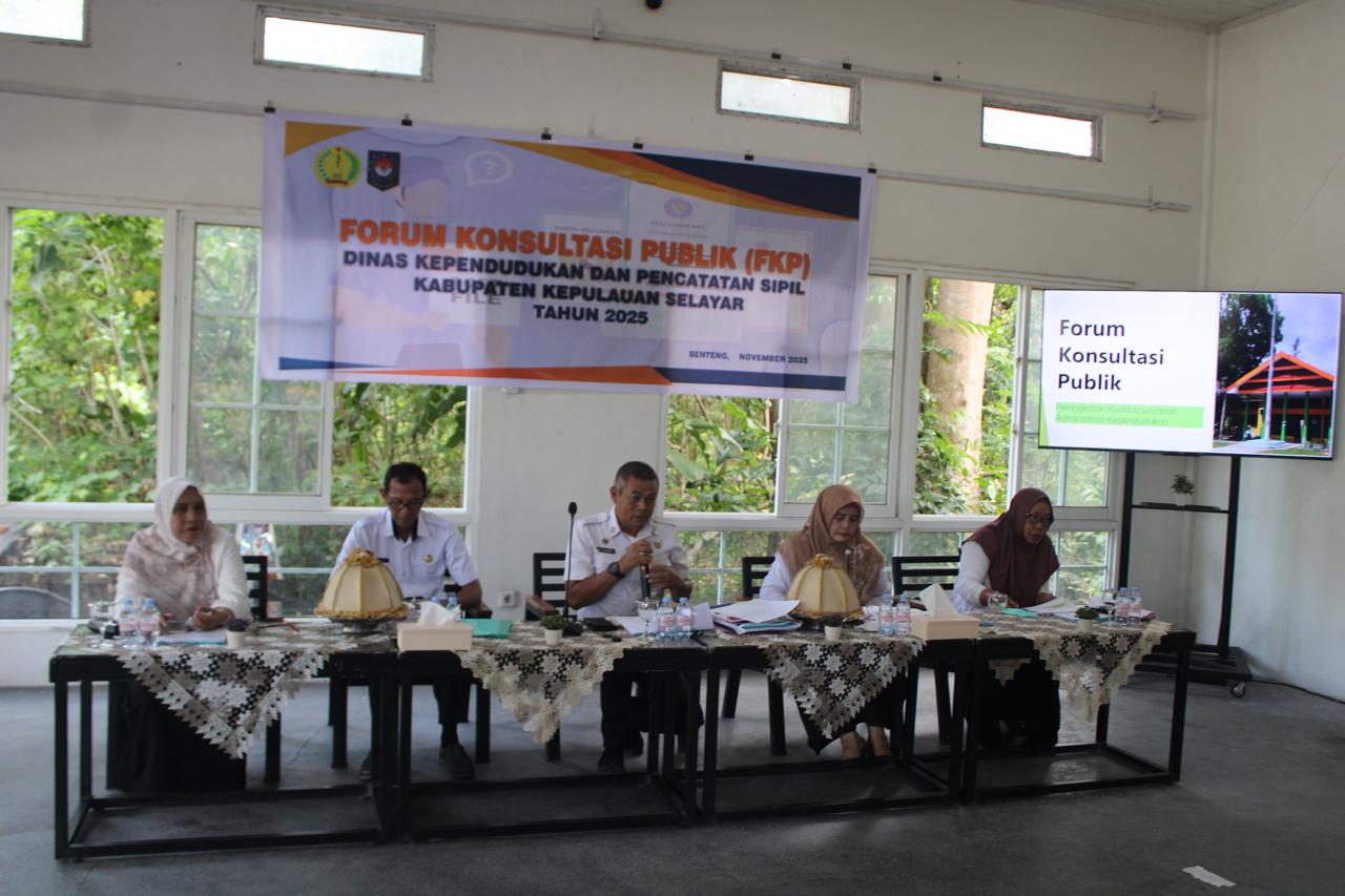 Peningkatan Layanan Adminduk, Disdukcapil Selayar Gelar Forum Konsultasi Publik